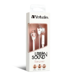 Verbatim Urban Sound Headphones Wired In-ear Music White