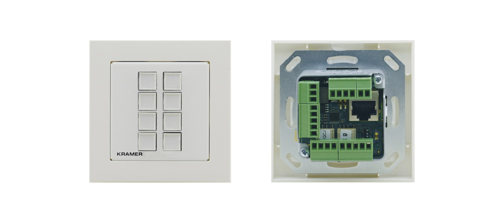 Kramer Electronics RC-208 push-button panel White