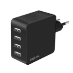 LogiLink PA0336 mobile device charger Universal Black AC Fast charging Indoor