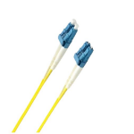 8WARE Fibre UPC LC-LC Single Mode OS2 Dual-core Optic Duplex Armored Low smoke zero halogen (LSZH) cable Yellow 5M