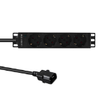 Lanview LVR-2MSCH-SCH-C13-4 power distribution unit (PDU) 4 AC outlet(s) 1U Black