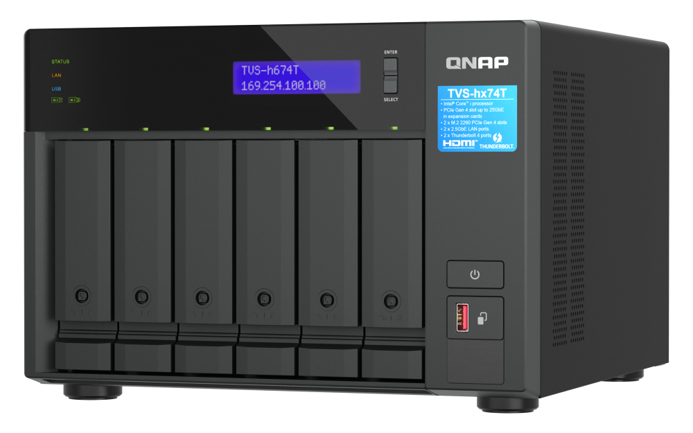 QNAP 36TB (Seagate Exos) TS-855X-8G 8-Bay NAS; Intel Atom C5125 8-core