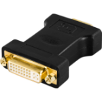 Deltaco DVI-6 cable gender changer VGA Black