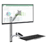 Techly ICA-PLW 02 monitor mount / stand 68.6 cm (27") Wall Silver