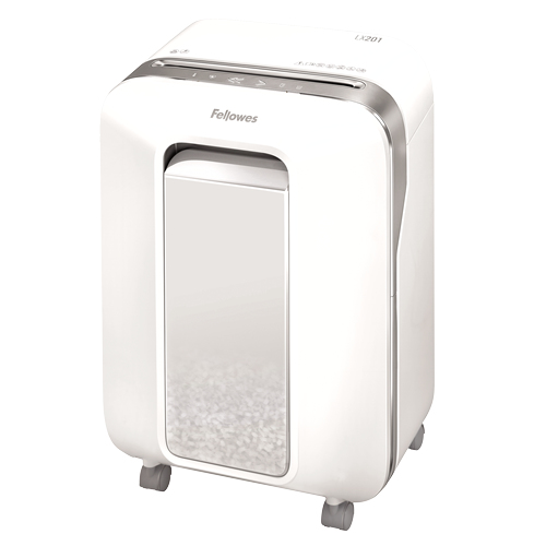 Image of Fellowes LX201 paper shredder Micro-cut shredding 23 cm Silver, White