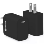 BRobotix CARGADOR 20W CARGA RÁPIDA USB-TIPO C V3.0 NEGRO