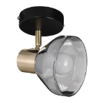 Activejet LISA single black and gold ceiling wall lamp E14 spotlight for living room