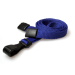 Digital ID 10mm Recycled Plain Navy Blue Lanyards with Plastic J Clip (Pack of 100)