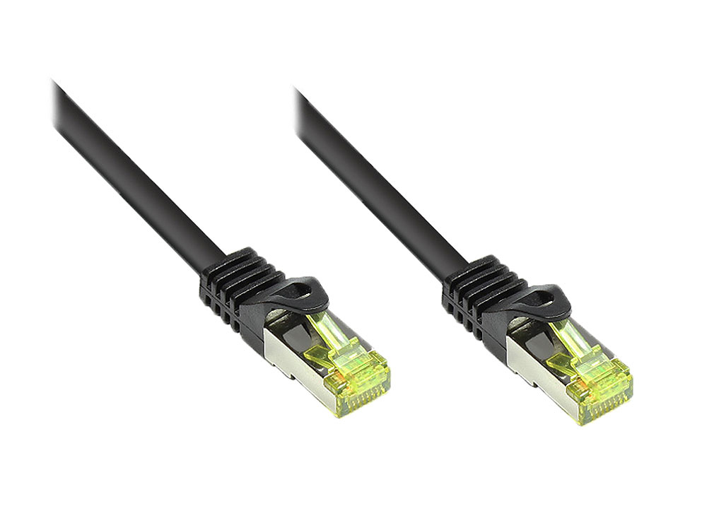 Alcasa 3m Cat7 S/FTP networking cable Black S/FTP (S-STP)