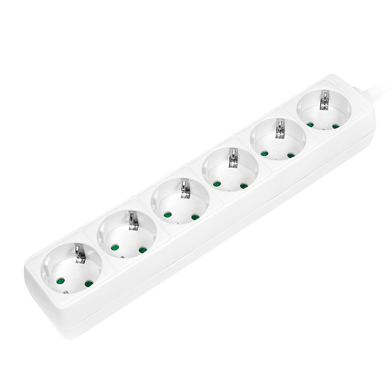 Photos - Surge Protector / Extension Lead LogiLink LPS238 power extension 1.5 m 6 AC outlet(s) Indoor White 