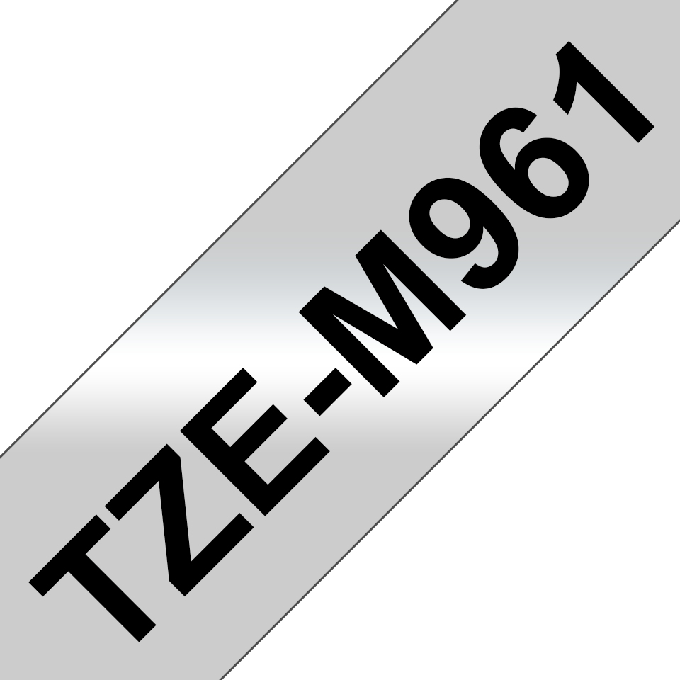 Photos - Office Paper Brother TZE-M961 DirectLabel black on silver matt 36mm x 8m for Brothe TZE 