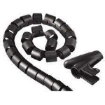Hama Cable Bundle Tube Easy Cover, 1.5 m, 30 mm, black