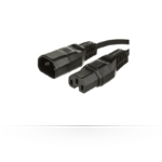 Microconnect 1.5m, C14 - C15 Black C14 coupler C15 coupler