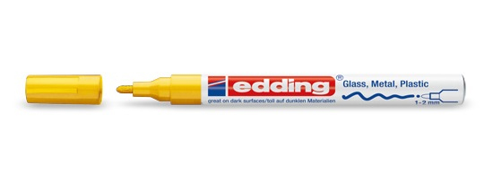 Photos - Felt Tip Pen Edding 751 Yellow 10 pc(s) 4-751005 