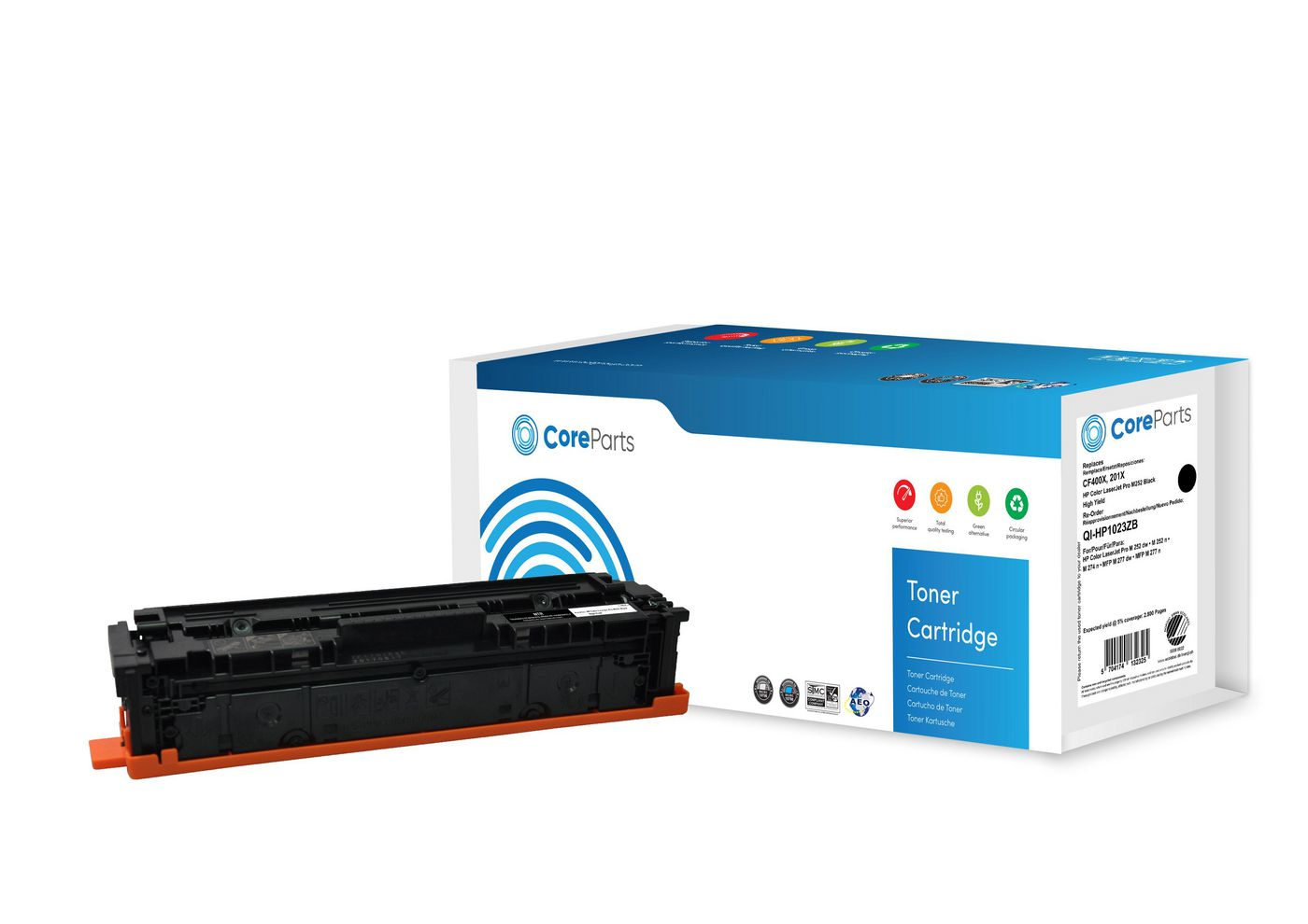 CoreParts QI-HP1023ZB toner cartridge 1 pc(s) Compatible Black