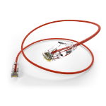 UNC CS6A-10F-RED networking cable 120" (3.05 m) Cat6a