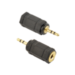 Gembird A-3.5F-2.5M cable gender changer 3.5 mm 2.5 mm Black