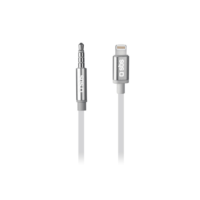 Image of SBS TEADAPTIPJACK35W audio cable 1 m 3.5mm Lightning White
