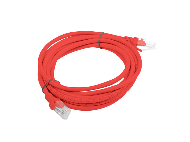 Lanberg PCU6-10CC-0300-R nätverkskablar Röd 3 m Cat6 U/UTP (UTP)