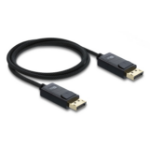 DeLOCK Coaxial DisplayPort cable 16K 60 Hz 80 Gbps with braided coating 1 m