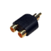 Cables Direct 3RY cable gender changer RCA 2xRCA Black