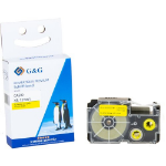 G&G 16820 labelprinter-tape Zwart op geel XR