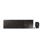 CHERRY DW 9100 SLIM keyboard Mouse included RF Wireless + Bluetooth QWERTY US English Black