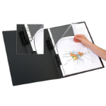 MARBIG REFILLABLE DISPLAY BOOK PORTRAIT A3 20 POCKET BLACK