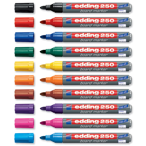 Image of Edding 250 marker 10 pc(s) Blue