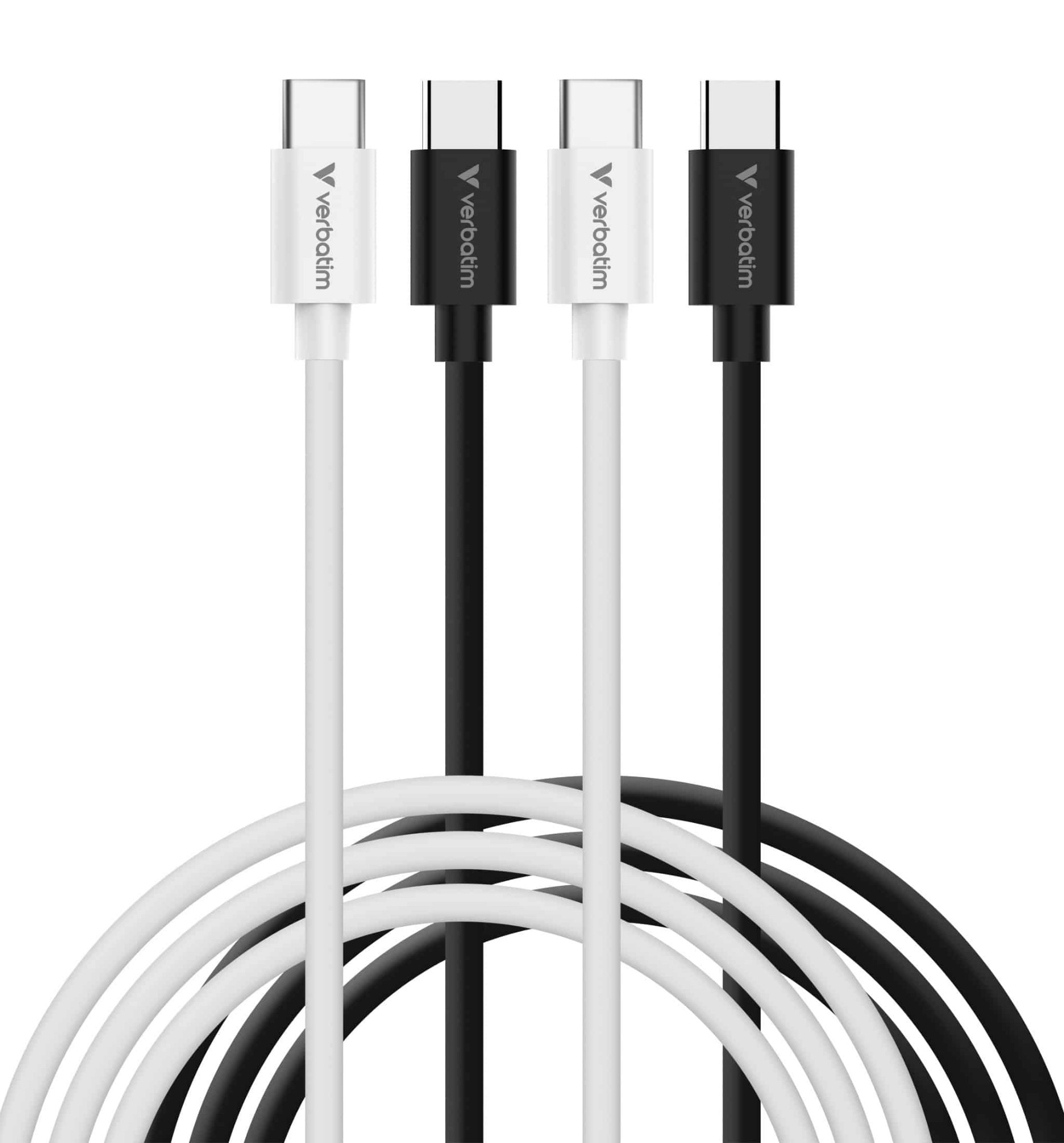Sync & Charge Cable USB-C to USB-C 60W 100cm - 2PK BLK&WHITE thumbnail