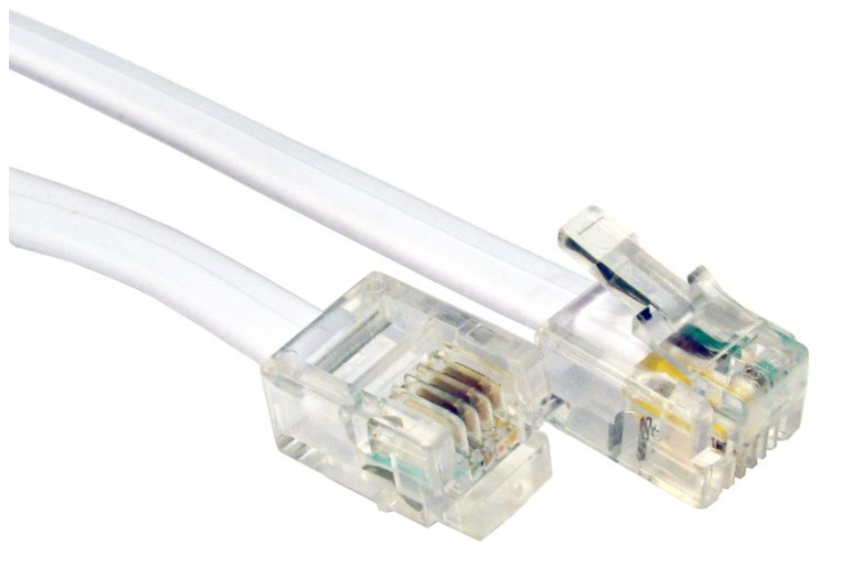 Cables Direct 20m RJ-11/RJ-11 White