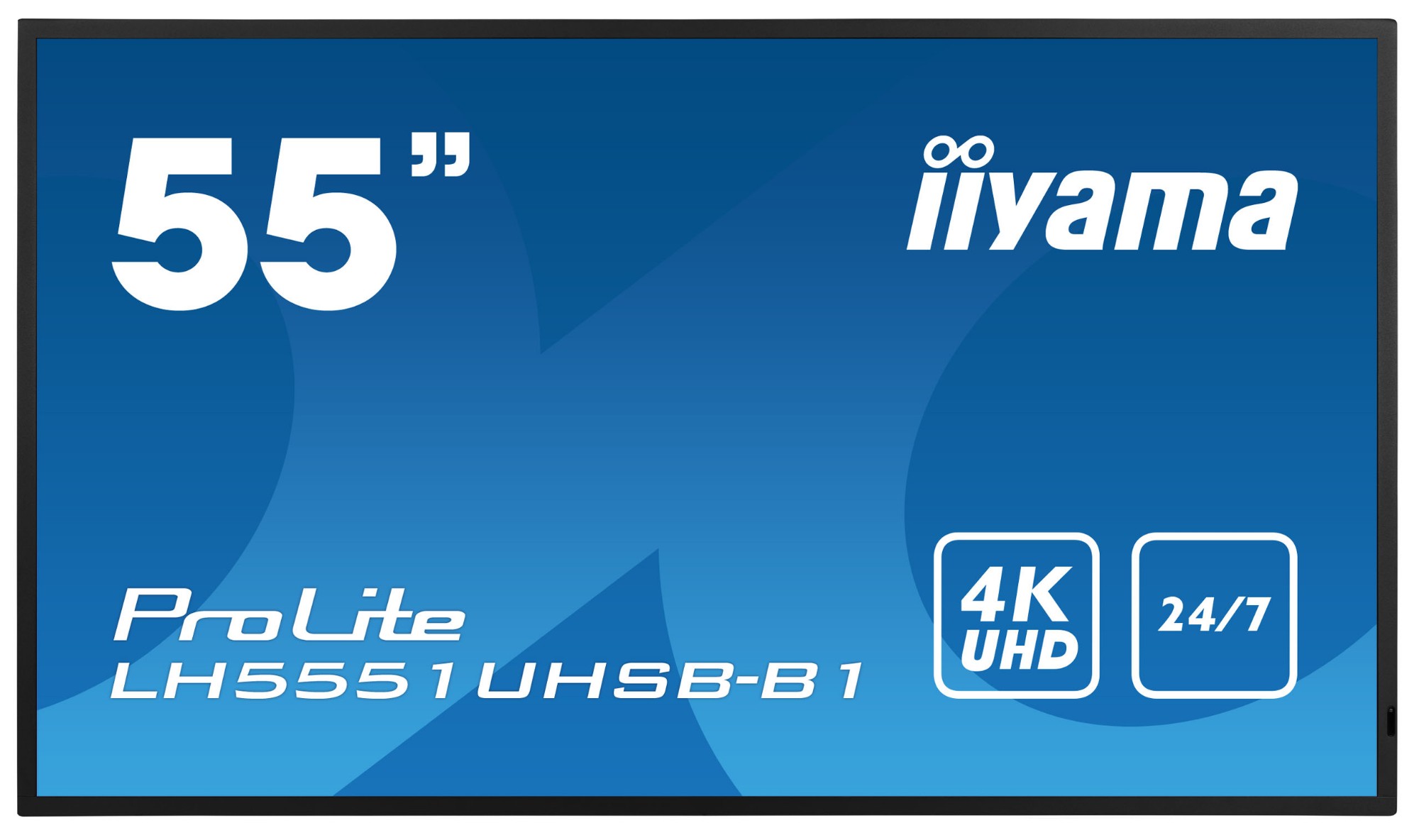 iiyama LH5551UHSB-B1 Signage Display Interactive flat panel 137.2 cm (54") IPS 800 cd/m² 4K Ultra HD Black 24/7