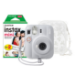 Fujifilm Instax Mini 13 Instant Camera - Clay White - Camera + 20 Shot Pack + Skinny Dip Case