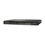 Cisco Catalyst 3650-48PS-S Network Switch, 48 Gigabit Ethernet (GbE) PoE+ Ports, four 1 G Uplinks, 640WAC Power Supply, 1 RU, IP Base Feature Set, Enhanced Limited Lifetime Warranty (WS-C3650-48PS-S)