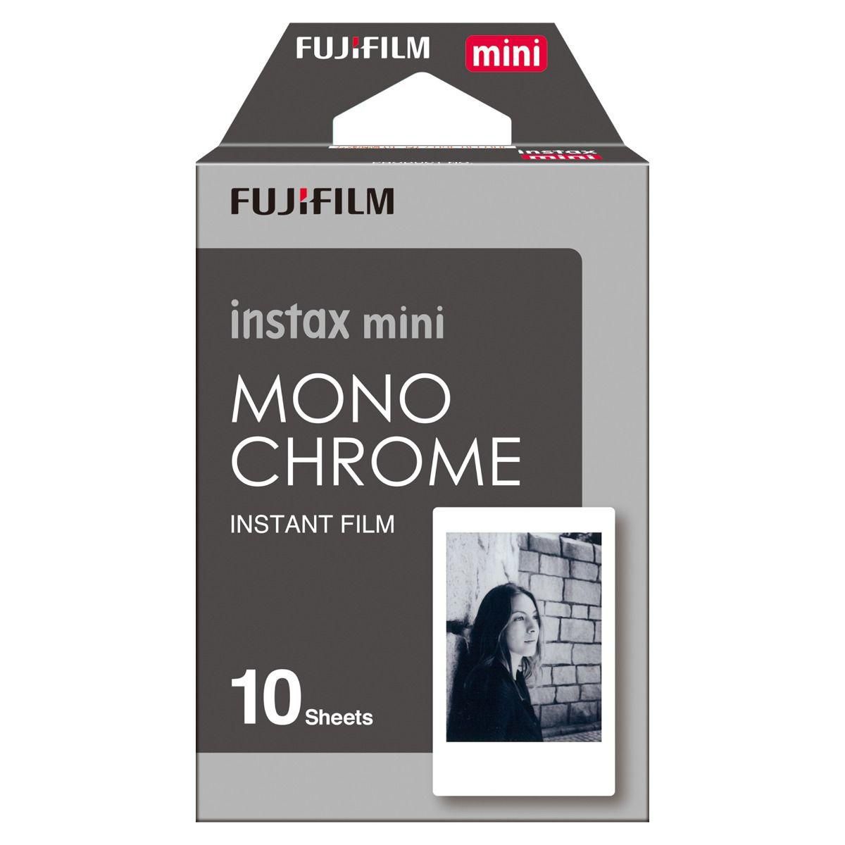 Fujifilm Instax Mini Instant Photo Film - Monochrome - Pack of 10