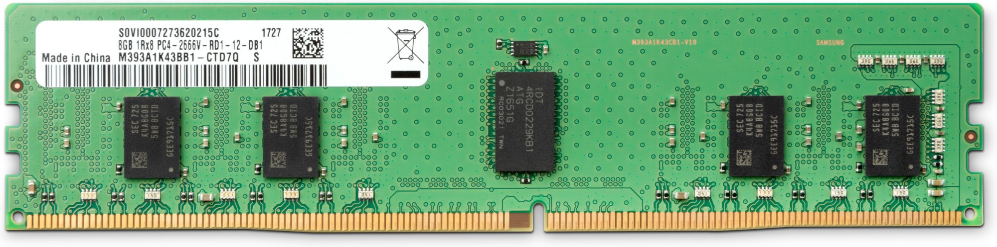 HP 8GB, DDR4, 2666MHz memory module