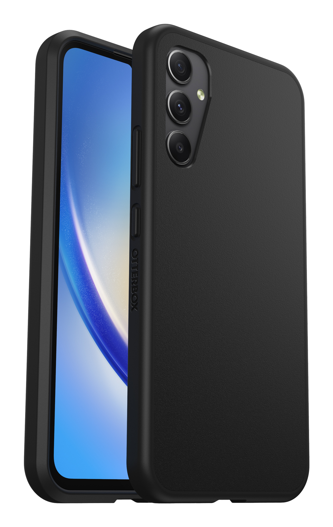 OtterBox React Case for Galaxy A34 5G, Shockproof, Drop proof, Ultra-Slim, Protective Thin Case, Tested to Military Standard, Antimicrobial Protection, Black