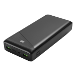 Deltaco PB-C1002 power bank Lithium Polymer (LiPo) 30000 mAh Black