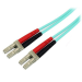 StarTech.com Cable de Fibra Óptica Patch de 10Gb Multimodo 50/125 Dúplex LSZH LC a LC de 10m – Aqua