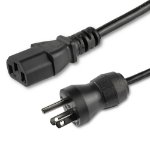 StarTech.com PXTMG10110 power cable Black 118.1" (3 m) NEMA 5-15P C13 coupler