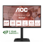 AOC E4 24E4CV computer monitor 60.5 cm (23.8") 1920 x 1080 pixels Full HD LED Black