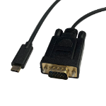 Videk USB 3.1 Type-C to VGA Cable Black 1080P 60Hz 2m -