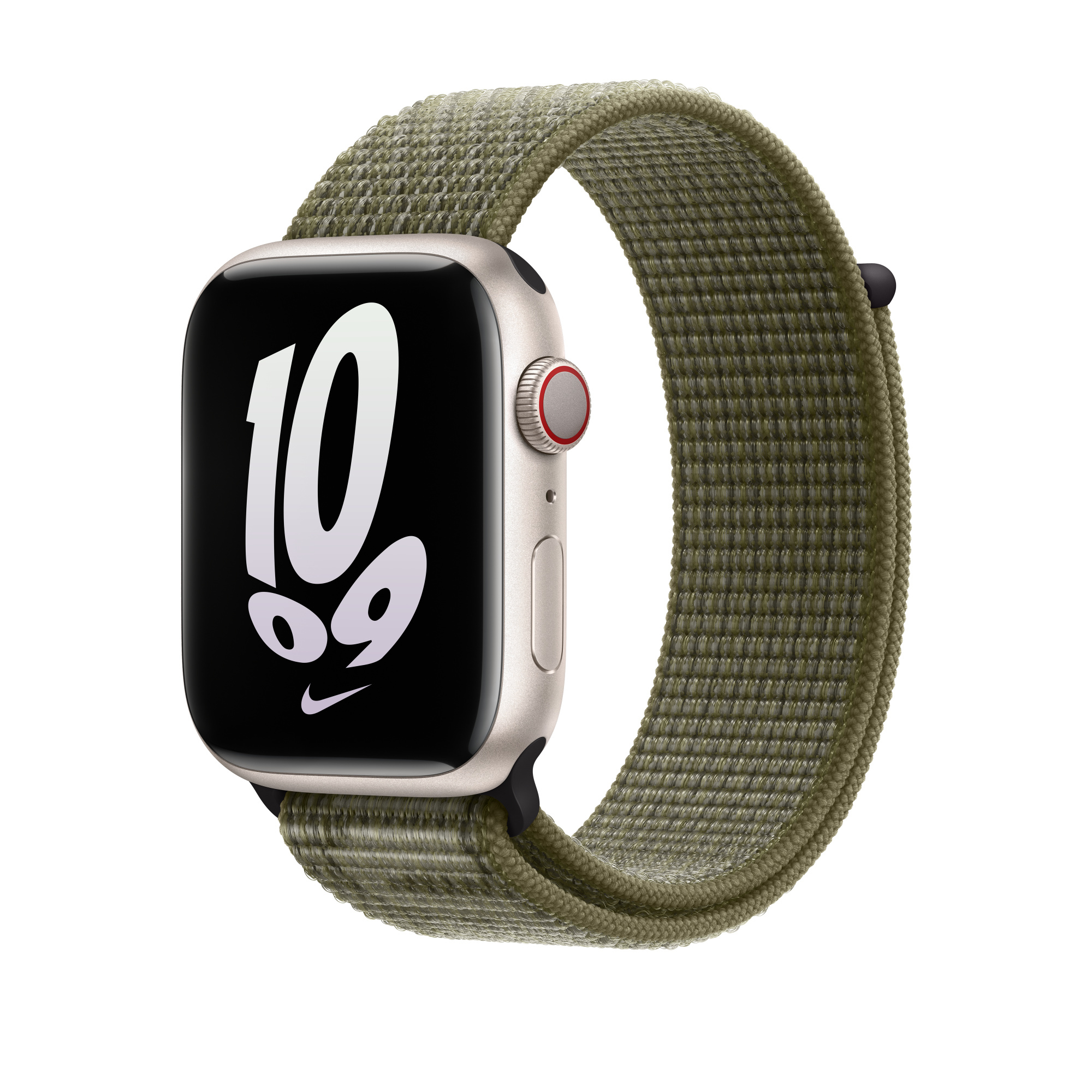 Photos - Smartwatch Band / Strap Apple MPJ23ZM/A Smart Wearable Accessories Band Green, White Nylon 