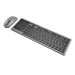 Stylos STPKTM6G teclado Ratón incluido Hogar / Oficina USB Español Plata
