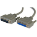 Cables Direct 2m, DB25 M/DB25 FM serial cable Grey