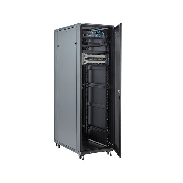 StarTech.com RK4236BKB rack cabinet 42U Freestanding rack Black, 253 in ...