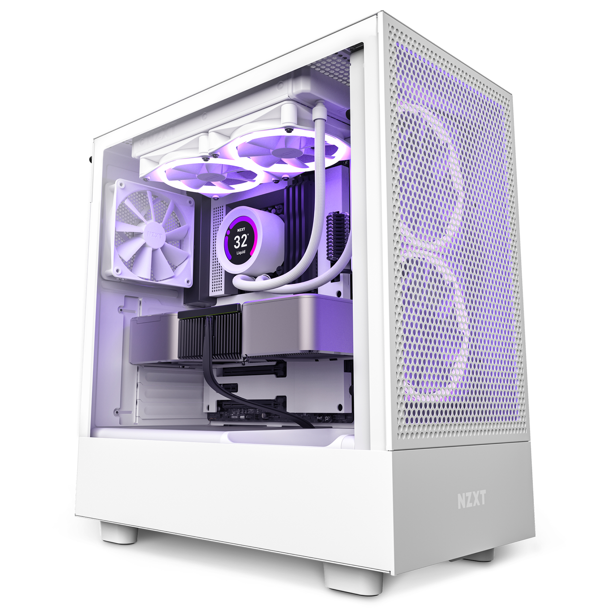 Image of NZXT H5 Flow Midi Tower White