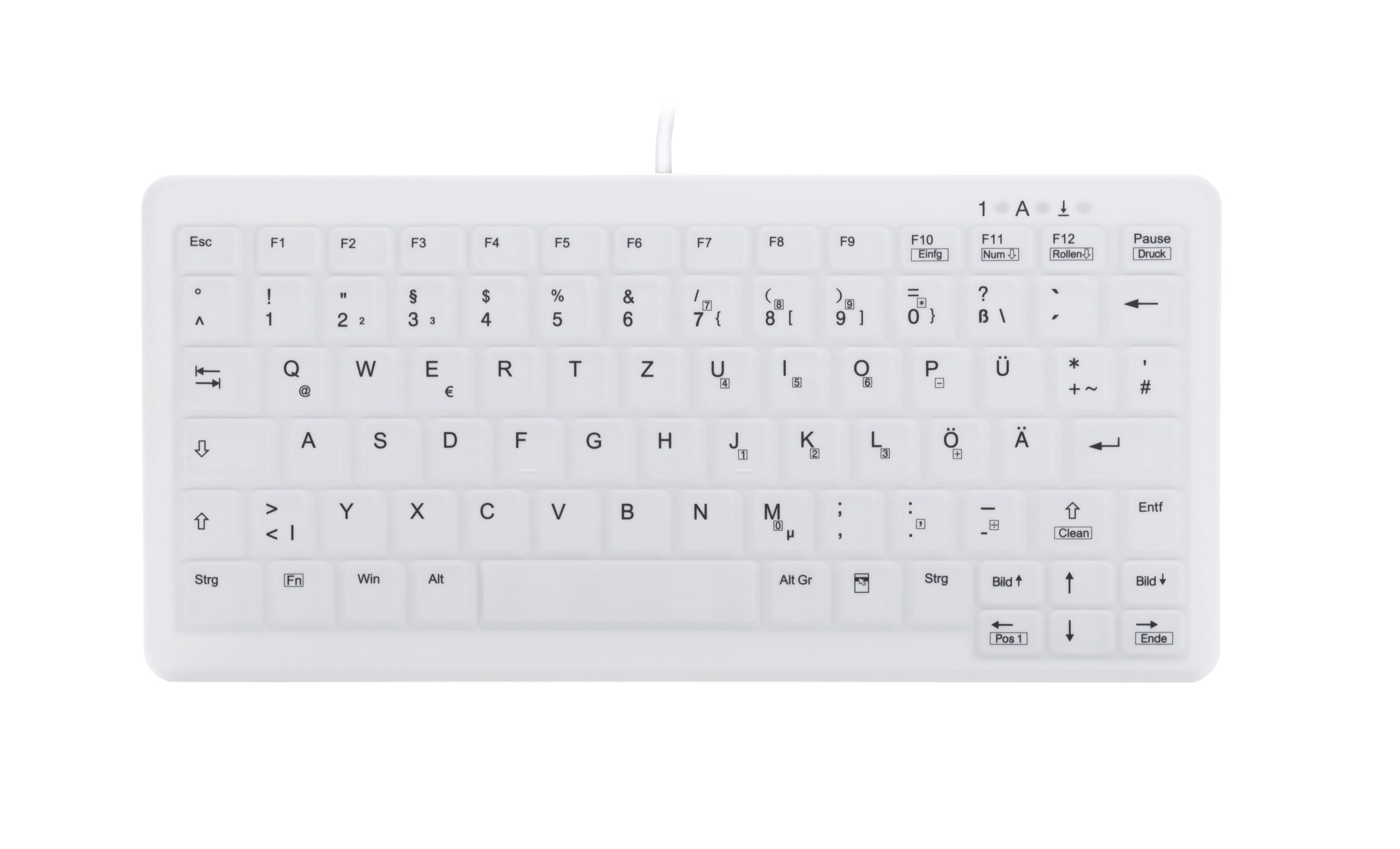 Image of CHERRY AK-C4110 keyboard USB AZERTY French White