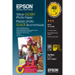 Epson Value Glossy Photo Paper - 10x15cm - 2x 20 sheets (BOGOF) C13S400044