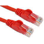 Cables Direct 10m Economy Gigabit Networking Cable - Red